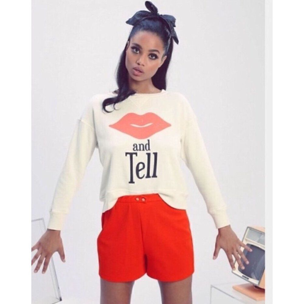 NWT WILDFOX KISS AND TELL SLOANE PULLOVER SWEATER SWEATSHIRT
